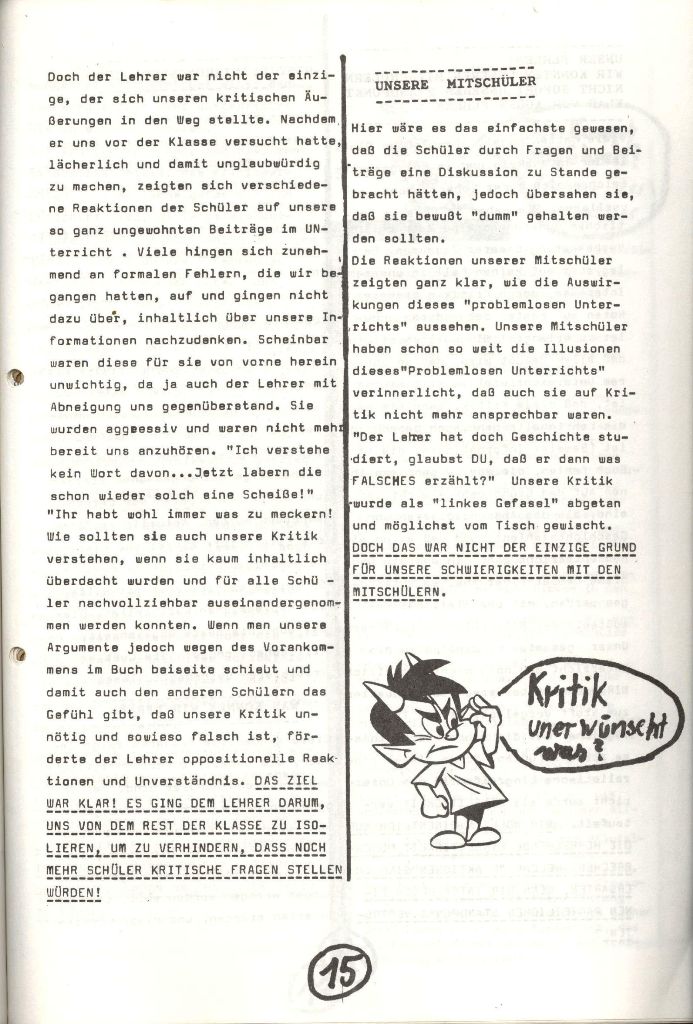 Herner Schülerpresse, Nov. 1972, Seite 15