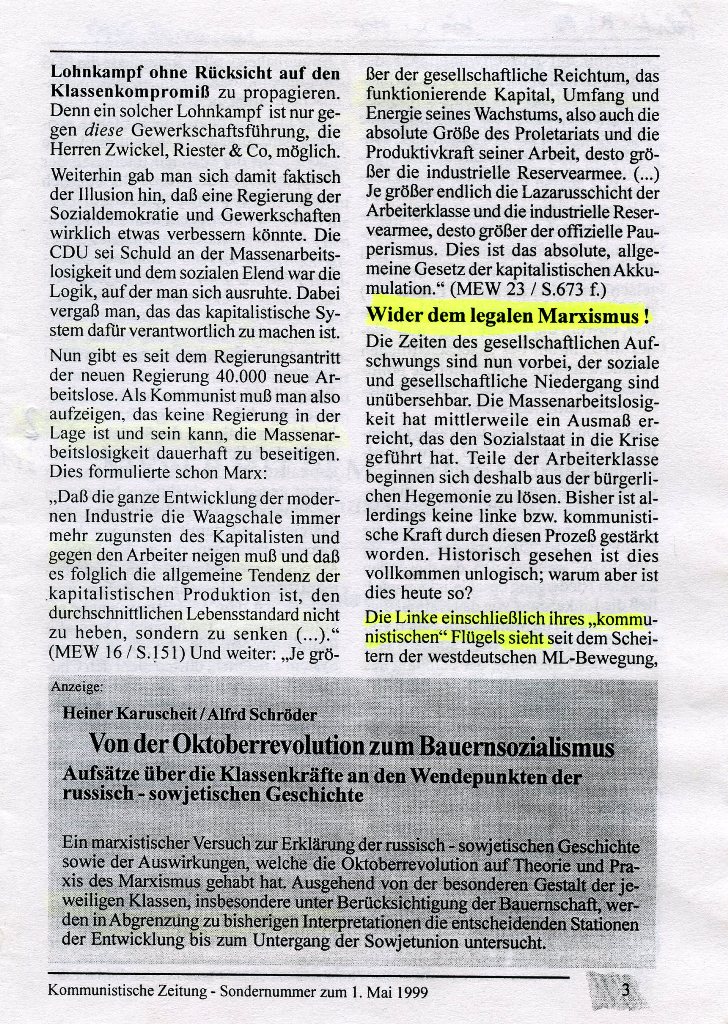 Gelsenkirchen_Kommunistische_Zeitung_1999_Sondernummer_003