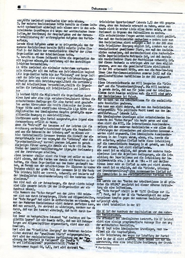 KlaPro 3/1973: Stellungnahme der OG Essen der RF_Organisation, Seite 40