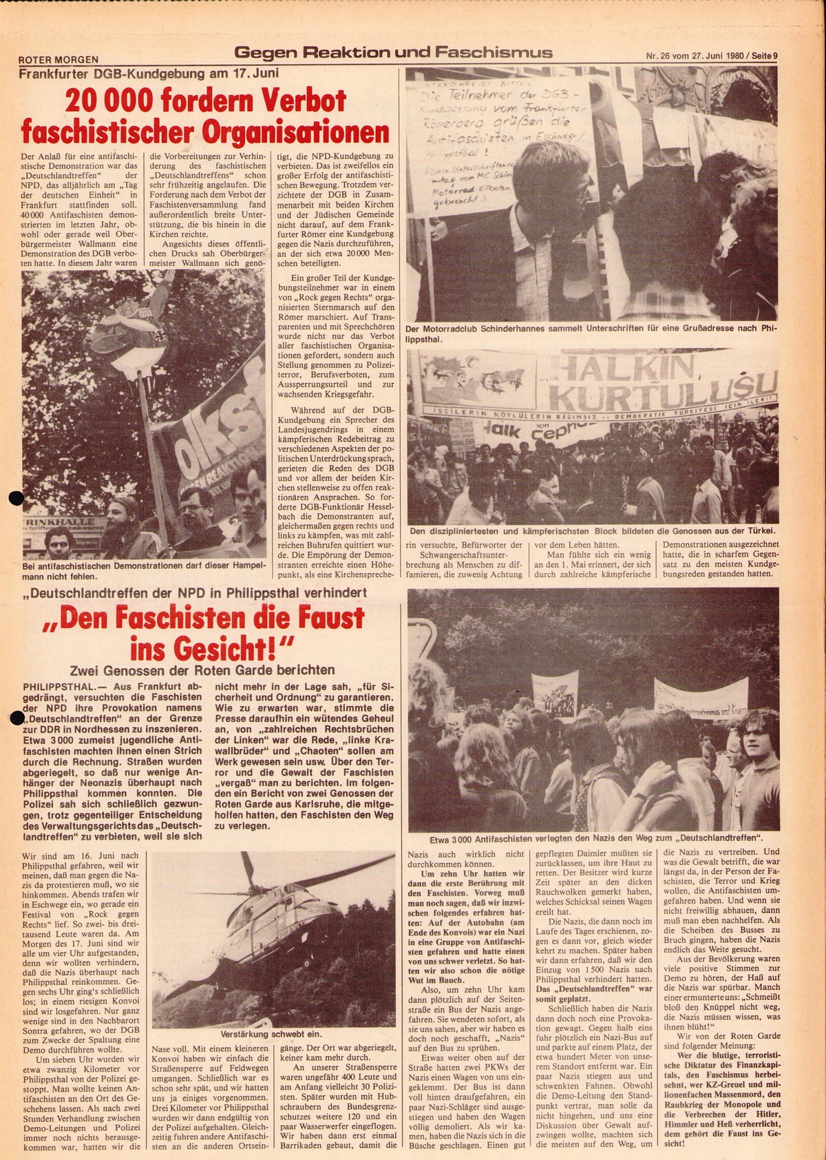 Roter Morgen, 14. Jg., 27. Juni 1980, Nr. 26, Seite 9