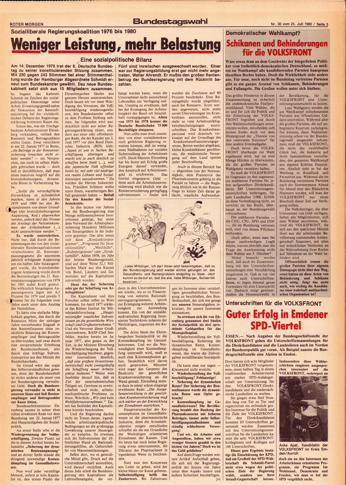Roter Morgen, 14. Jg., 25. Juli 1980, Nr. 30, Seite 3