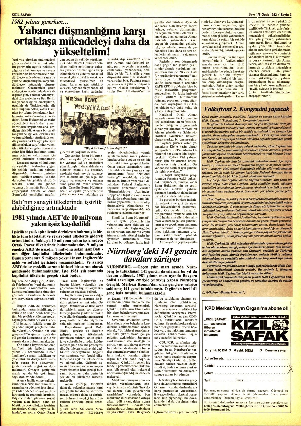 Roter Morgen, 16. Jg., 8. Januar 1982, Nr. 1, Seite 16