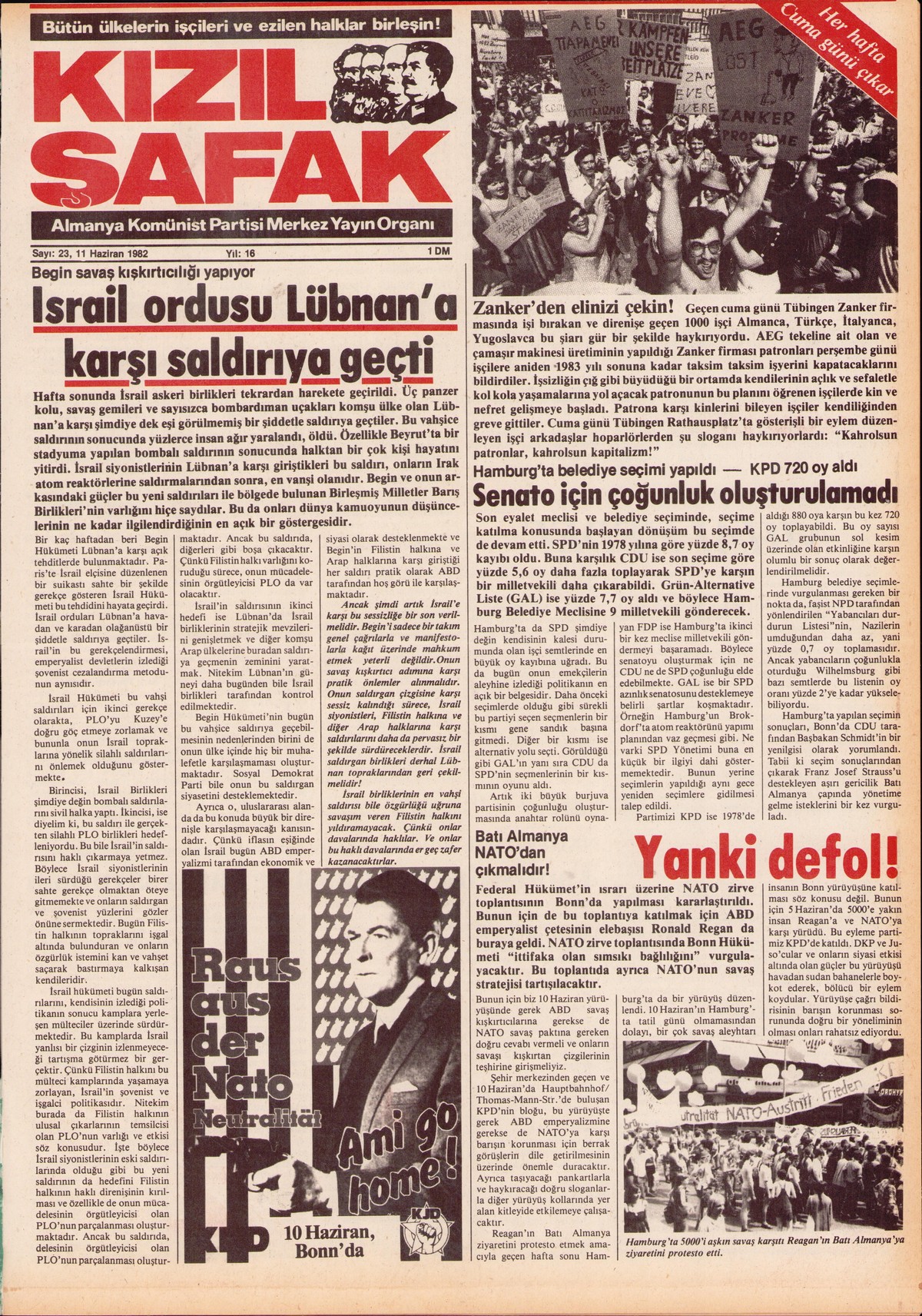 Roter Morgen, 16. Jg., 11. Juni 1982, Nr. 23, Seite 14