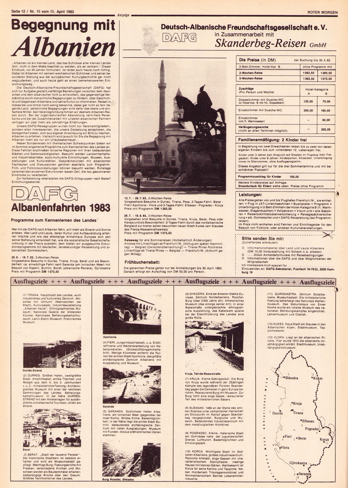 Roter Morgen, 17. Jg., 15. April 1983, Nr. 15, Seite 12