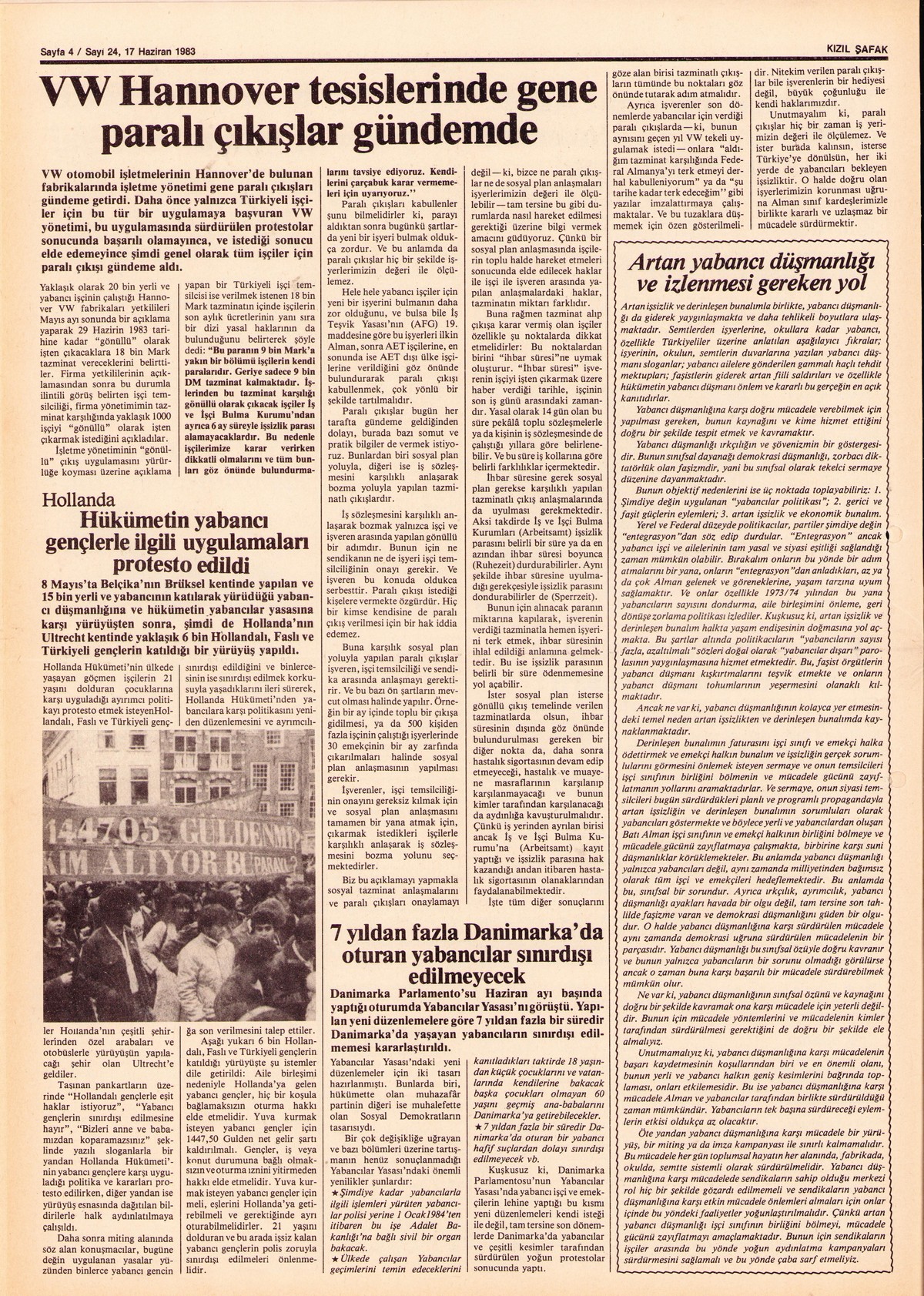 Roter Morgen, 17. Jg., 17. Juni 1983, Nr. 24, Seite 16