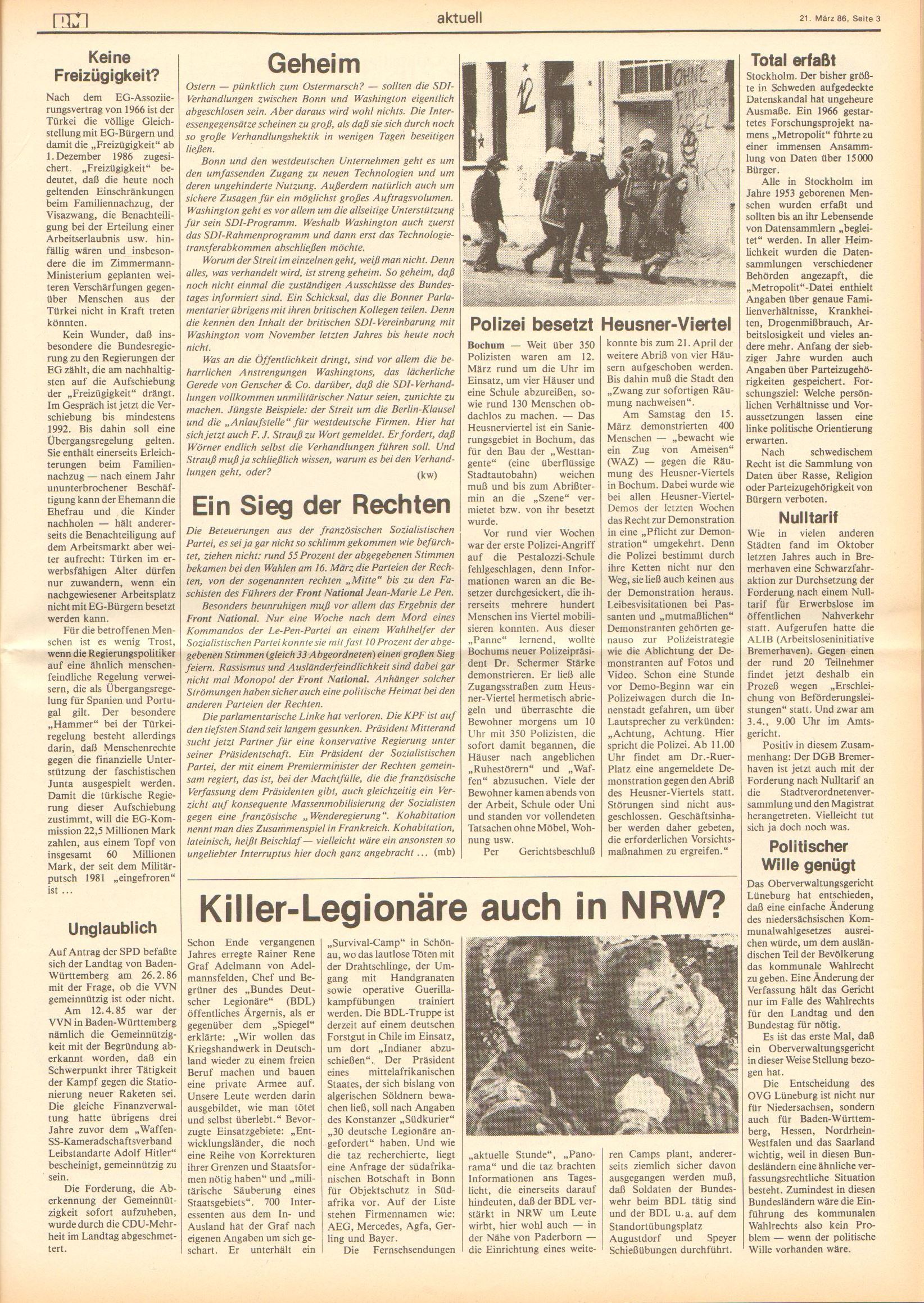 Roter Morgen, 20. Jg., 21. März 1986, Nr. 9, Seite 3