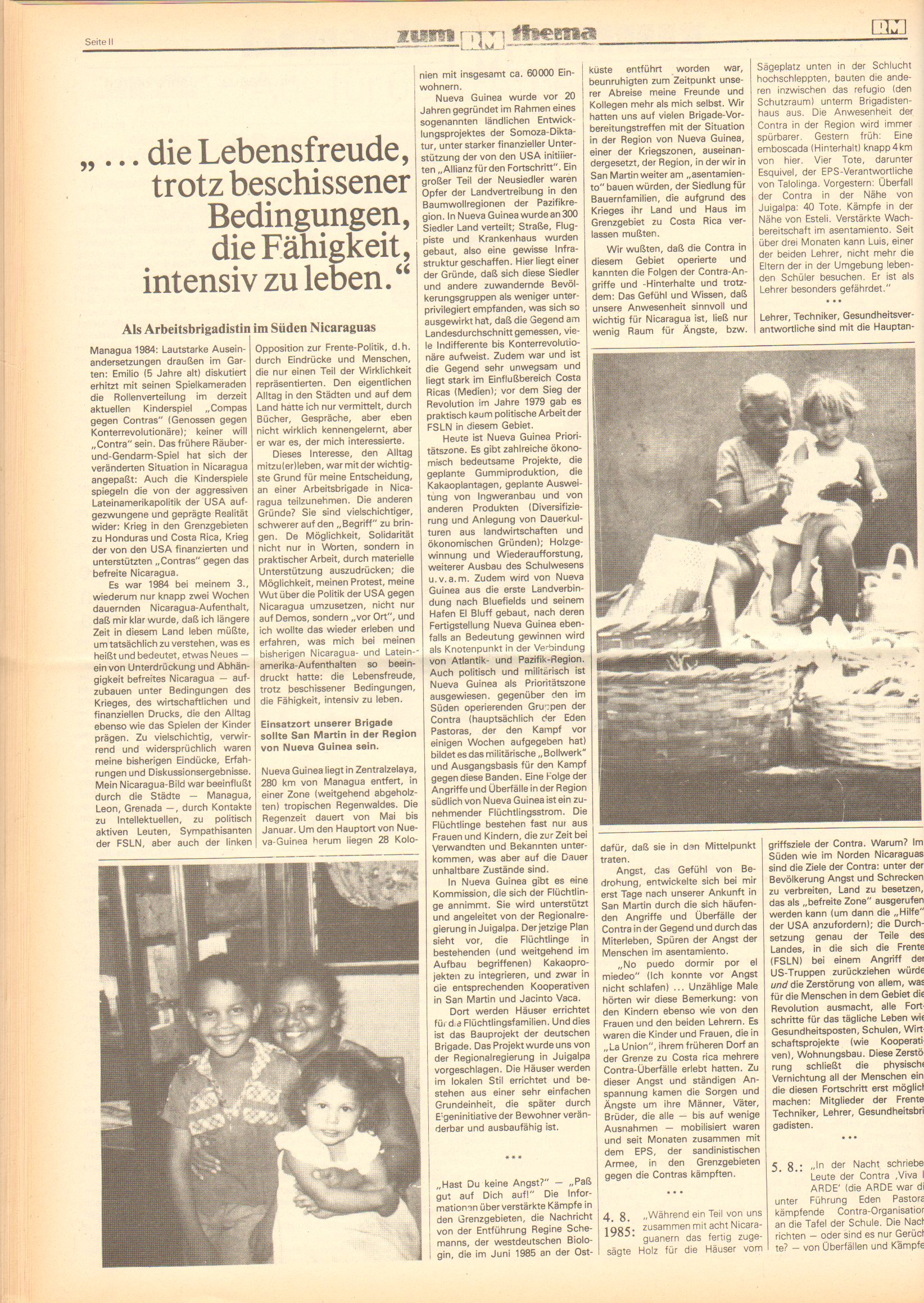 Roter Morgen, 20. Jg., 11. Juli 1986, Nr. 17, Seite 8