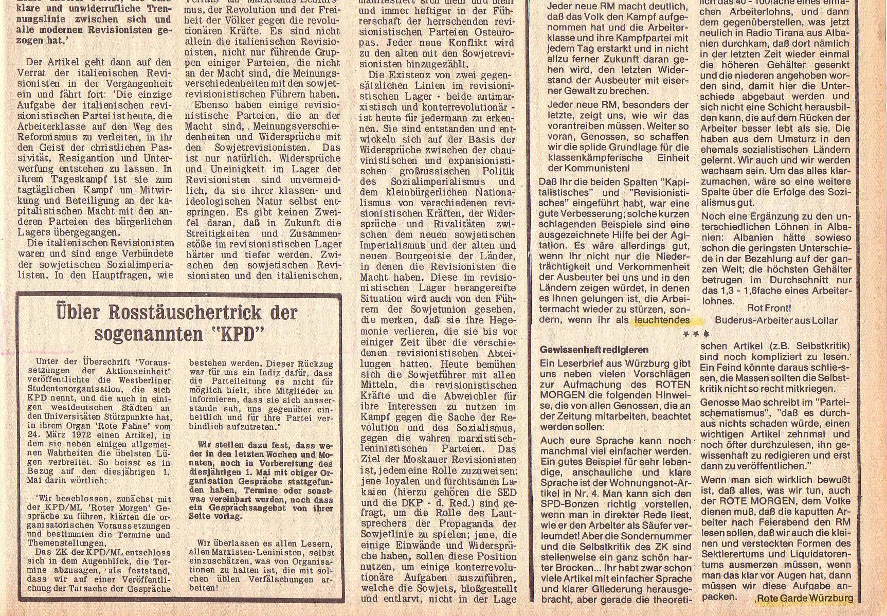 Roter Morgen, 6. Jg., 10. April 1972, Nr. 8, Seite 7b