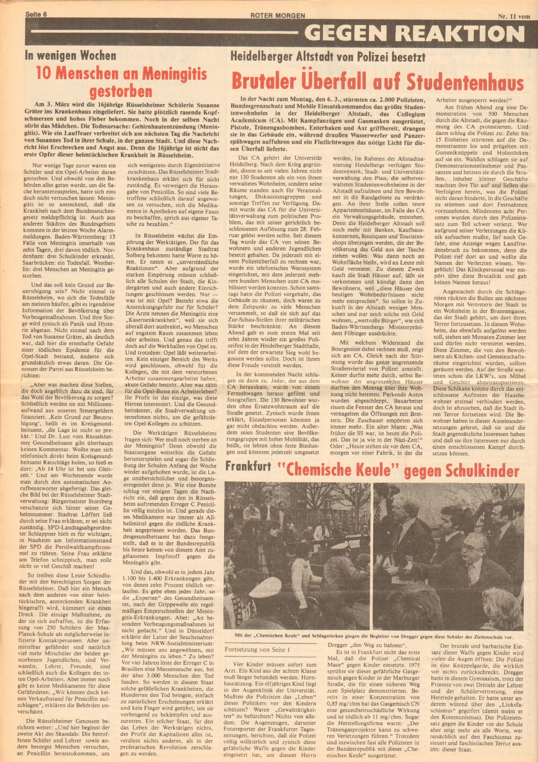 Roter Morgen, 12. Jg., 17. März 1978, Nr. 11, Seite 6