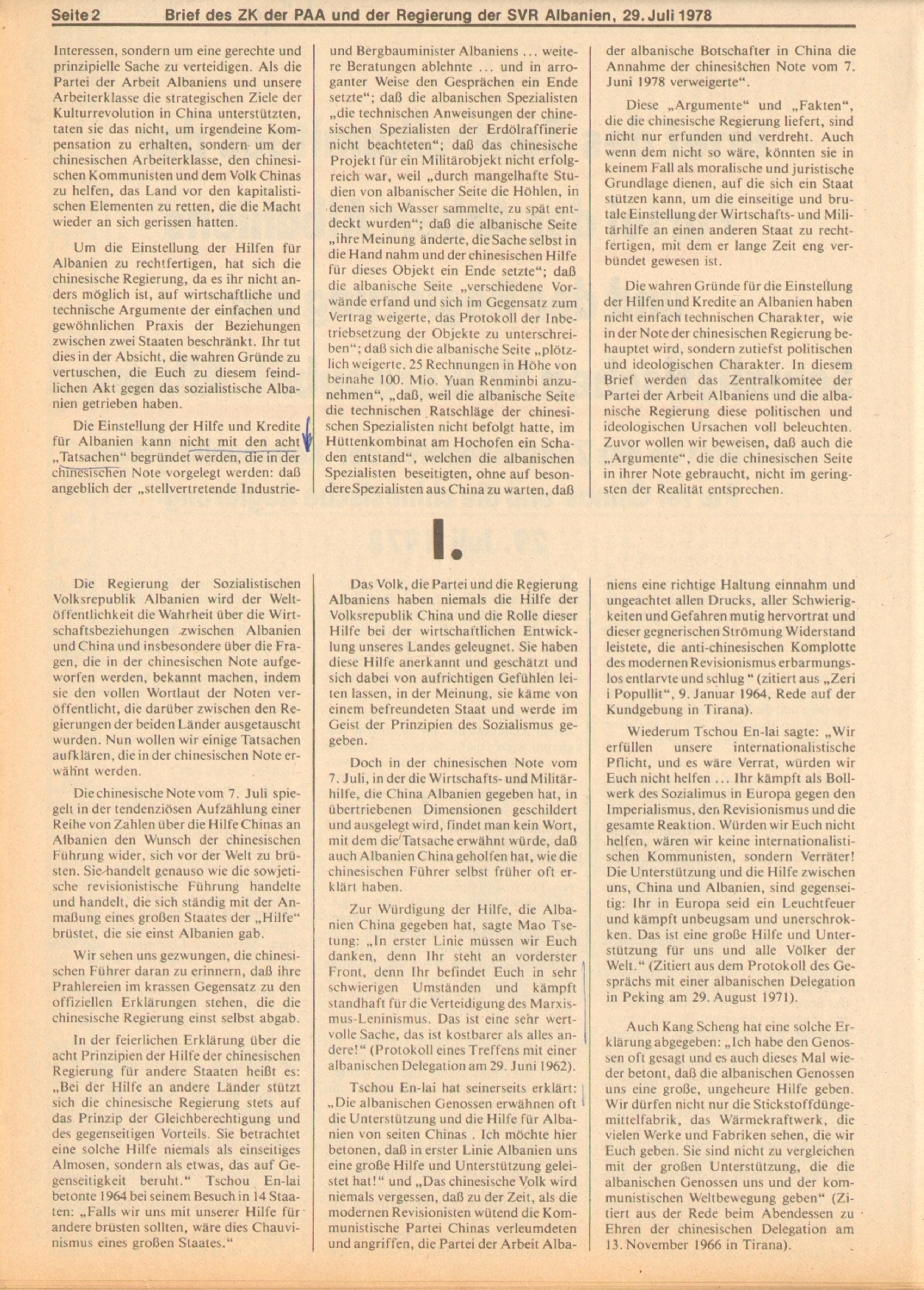 Roter Morgen, 12. Jg., 11. August 1978, Nr. 32, Beilage, Seite 2